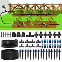 Mixc 230Ft Drip Irrigation System,Quick Connector Garden Watering, Connectors - £49.46 GBP