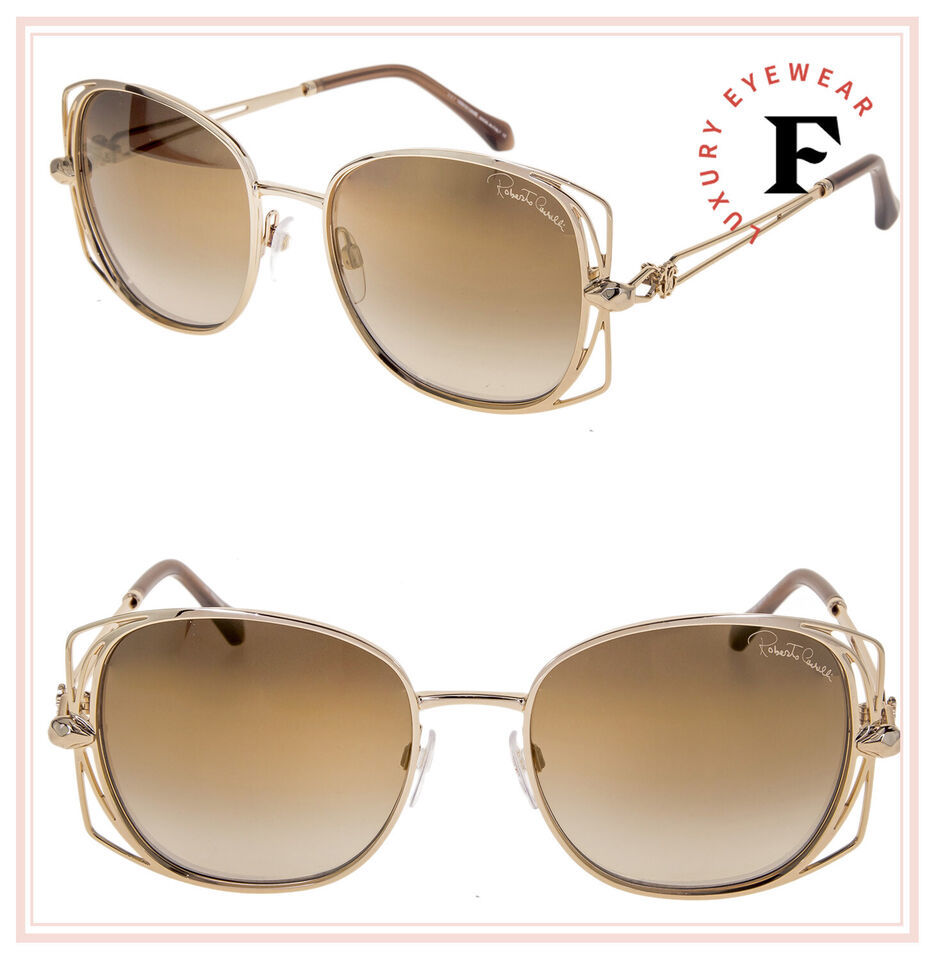 ROBERTO CAVALLI RC1031 CASENTINO Metal Gold Mirrored Brown Sunglasses 1031 - $144.54