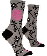 Blue Q Women&#39;s Crew Socks Most Likely to say it to Your Face, shoe size ... - $18.98 CAD