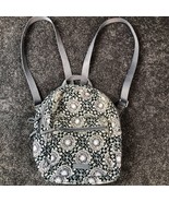 Vera Bradley Backpack Charcoal Medallion Medium Sized Retired EUC - £10.78 GBP