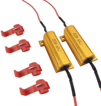 Ibrightstar 50W 6Ohm Load Resistors for Fix LED Bulb Fast Hyper Flash Turn Signa - £9.14 GBP