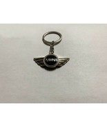 mini cooper auto car logo chrome metal key chain ring made in usa - £19.69 GBP