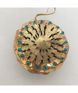 Vintage retro handmade Christmas tree holiday ornament sequin beaded jew... - $19.75