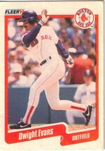 1990 Fleer MLB Baseball Trading Card - Dwight Evans - Boston Red Sox - #274 - $1.48