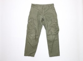 Vtg 60s Vietnam War Mens S 1968 OG 107 Cotton WR Poplin Ripstop Cargo Pants USA - £92.75 GBP