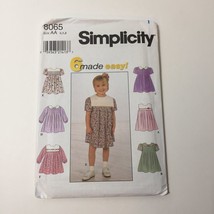 Simplicity 8065 Size 1/2 1 2 Toddlers&#39; Dress - $12.86