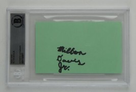 Milton Davis Jr Signed 3x5 Index Card Angels In The Outfield Slabbed Bec... - £191.33 GBP