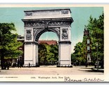 Washington Arch Washington Square New York City NY NYC UDB Postcard W14 - £3.12 GBP