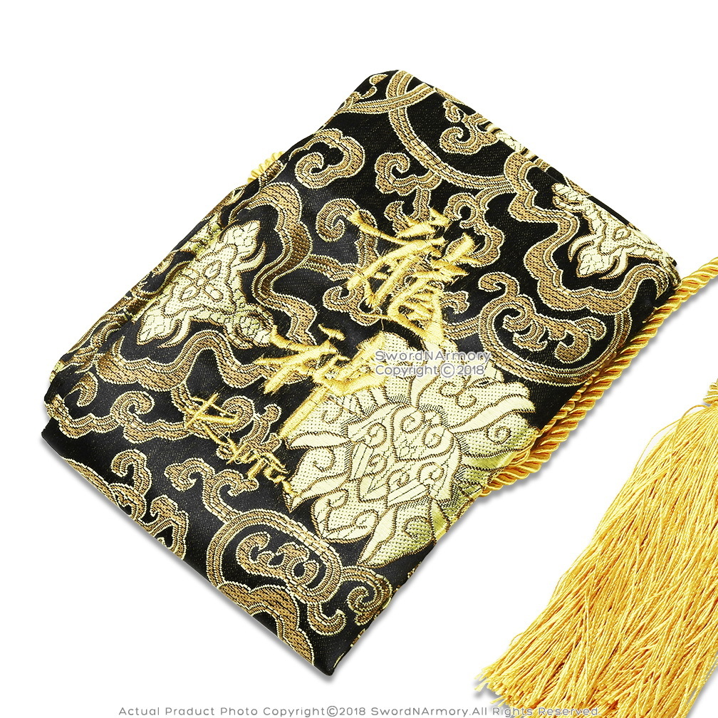 54" Luxury Silk Brocade Samurai Katana Sword Bag Ryujin Kanji Multiple colors Item image 2