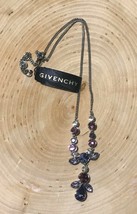 GIVENCHY CRYSTAL NECKLACE PINK PURPLE NWT $78 - £31.11 GBP