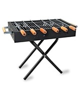 Jabells  Gourmet Charcoal Grill Barbeque with 6 Skewers (Stellar Black) - £98.72 GBP