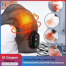 Electric Heating Shoulder Massager Brace Joint Vibration Arthritis Pain Relief L - £25.95 GBP+