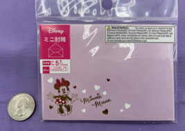 Disney Minnie Mouse Lavender Envelopes - Set of 5 - £11.67 GBP