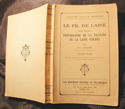 Preparazione del filato di lana pettinata filatura 1949 Paul Burkard fra... - $28.71