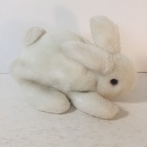 Folktails Bunny Rabbit Hand Puppet Plush White Folkmanis 7&quot; Stuffed Anim... - £10.10 GBP