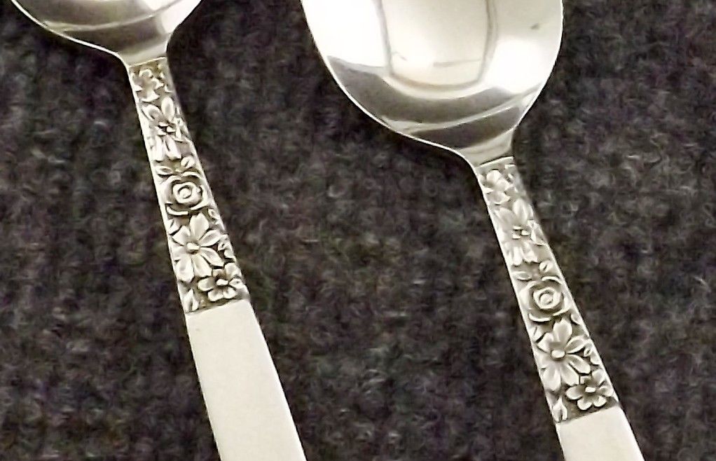 Primary image for Imperial IMI60 Stainless 4 Teaspoons Black Floral Accent-3 Sets Available Japan