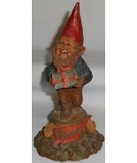 Tom Clark HAPPY FIGURINE Gnome HOLDING GIFT - $376.14 MXN