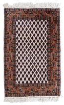 Handmade vintage Indian Seraband rug 1.8&#39; x 2.9&#39; (56cm x 89cm) 1970s - 1... - $270.18 CAD