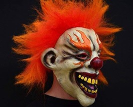 Acid Tactical Scary Creepy Halloween Clown Evil Latex Mask - Flame Clown - £13.38 GBP