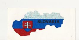 Vintage 90s SLOVAKIA SK Slovak Republic Country Car Truck Bumper Shiny Sticker - £19.60 GBP