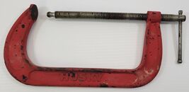 *PV) Husky 8" Adjustable Red C Clamp Garage Clamping Tool - $9.89