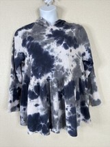NWT Lane Bryant Womens Plus Size 14/16 (0X) Tie-Dyed Thermal Hooded Shirt - $26.54