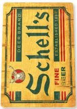 Schell’s Beer 8&#39; x 11&quot; Distressed Metal Tin Sign C769 - $11.99