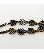 Vintage 3 Loop Necklace Arrows Gold/Brass Tone Costume Handmade Metal B6... - $367.86 MXN