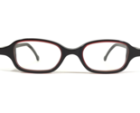 Vintage La Eyeworks Gafas Monturas SUBZERO 205 Rojo Negro Cuadrado 40-19... - $55.57