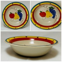 Philippe Richard FRUITA MISTA Hand Painted Hand Crafted Stoneware 4 Cere... - £23.25 GBP