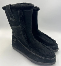 Timberland Womens Boots 23649 Size 6 M Faux Fur Sherpa Black - £24.12 GBP