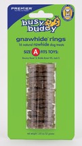 Busy Buddy Gnawhide Ring Refills Original Rawhide 1ea/1.83 oz, 16 ct, SM - £7.08 GBP