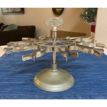 VTG Standard Rubber Stamp Holder Stand Carousel Spinning Steampunk 993A - $33.87