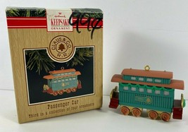 Hallmark Keepsake Train Passenger Car Christmas Ornament 1991 Claus &amp; Co - £8.55 GBP