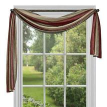 Achim Home Ombre Window Curtain Scarf, 50x144 Burgundy - $36.00