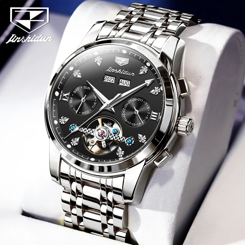 JSDUN Watch For Men Automatic Mechanical Business Wristwatch Waterproof Men&#39;s  T - £123.08 GBP
