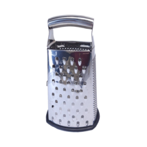 Food Network Food Grater Stainless Steel 4-Sided Box Cheese Slicer Tool - £6.33 GBP