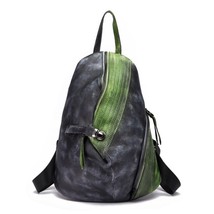 High Quality Unisex Ruack Travel Daypack Casual Women Men Brush Color Bag Retro  - £91.87 GBP
