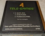 Poker Plus (Atari 2600, 1979) Sears Tele-games Tested Working  - $14.84