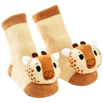 Noah&#39;s Ark / Safari Itty Bitty’s Spotted Giraffe Baby Rattle Socks - £12.74 GBP