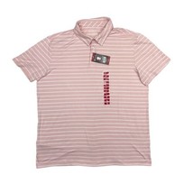 Members Mark Stretch Lightweight Cotton Men&#39;s Pink Polo Classic Fit Shirt XL - £8.12 GBP