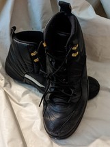 2015 Nike Air Jordan 12 Retro The Master Black White 23 Jumpman Size 12 - $151.29