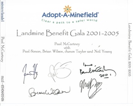 Paul McCartney Landmine Benefit Gala 2001-2005 4 CD With Guests - $35.00