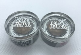 NEW  Lot Of 2 - Maybelline Color Tattoo  RICH MAHOGANY brown Eyeshadow - £7.96 GBP