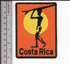 Vintage Surfing Costa Rica Central America Surfer&#39;s Paradise Patch 3 x4 in - £7.86 GBP