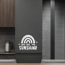 You are My Sunshine Rainbow Vinyl Decal Sticker Custom Wall Mural Art De... - $9.79