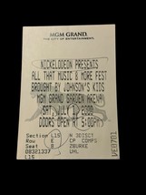 Vtg 90s Y2K Nickelodeon All That Music &amp; More Ticket Stub MGM Grand Gard... - $37.95