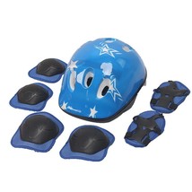 7Pcs/set Kids Boy Girl Safety Helmet Knee Elbow Pad Sets Children Cycling Skate  - £86.16 GBP