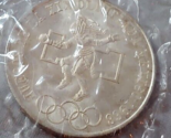 1968 Mexico Olympics 720 Silver 25 Pesos Commemorative Coin Uncirculated - $39.55