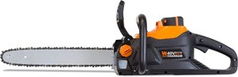WEN 40417 40V Max Lithium Ion 16-Inch Brushless Chainsaw with 4Ah Battery and - £155.94 GBP